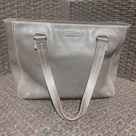 Vintage leather Kate spade tote - Picture 2 of 11